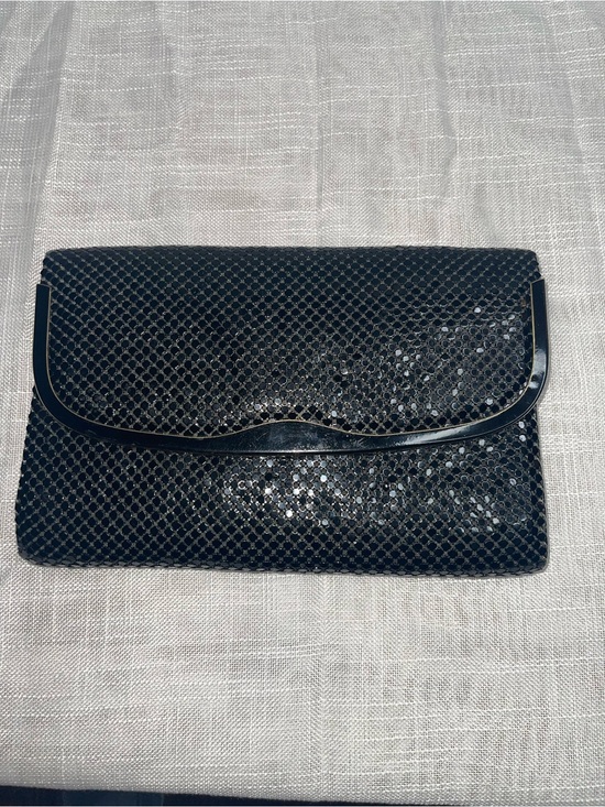 Vintage Handbags - Vintage Jotta 70-80’s Aluminum Mesh Black Evening Bag